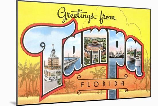 Greetings from Tampa, Florida-null-Mounted Art Print