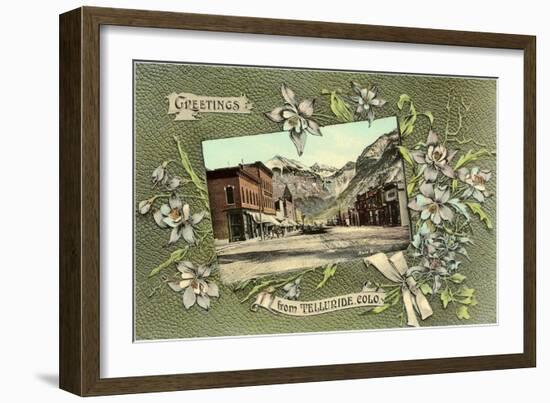 Greetings from Telluride, Colorado-null-Framed Art Print