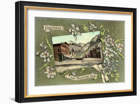 Greetings from Telluride, Colorado-null-Framed Art Print