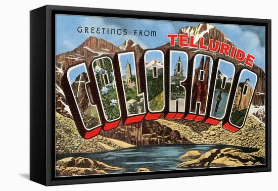 Greetings from Telluride, Colorado-null-Framed Stretched Canvas