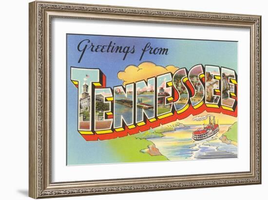 Greetings from Tennessee--Framed Art Print