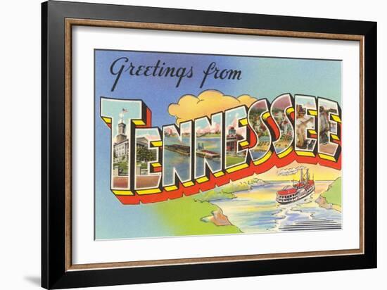 Greetings from Tennessee--Framed Art Print