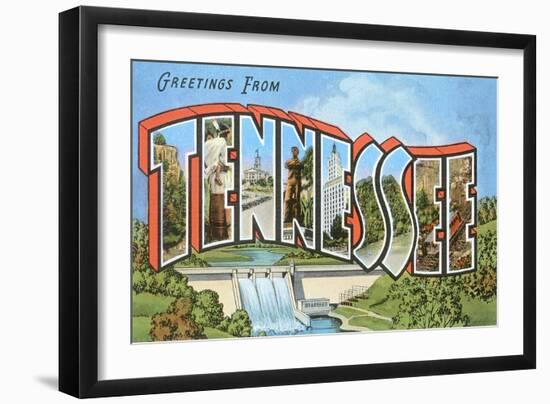 Greetings from Tennessee-null-Framed Art Print