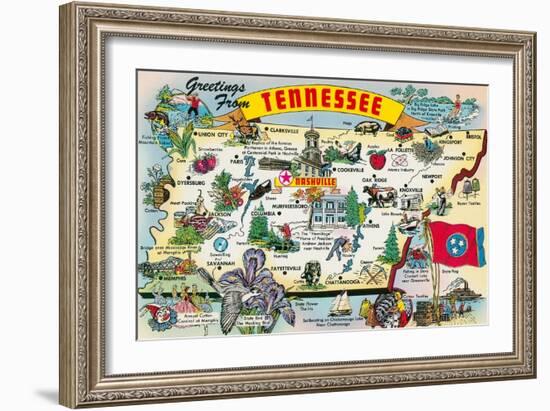 Greetings from Tennessee-null-Framed Art Print