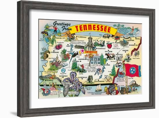 Greetings from Tennessee-null-Framed Art Print