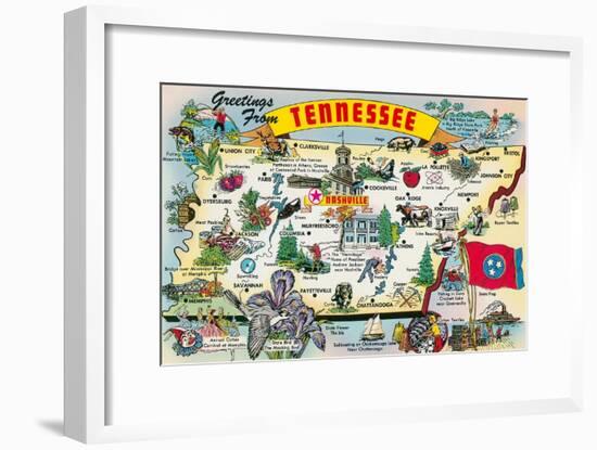 Greetings from Tennessee-null-Framed Art Print