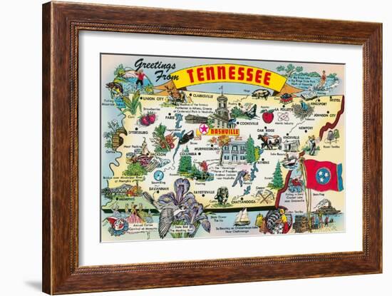 Greetings from Tennessee-null-Framed Art Print