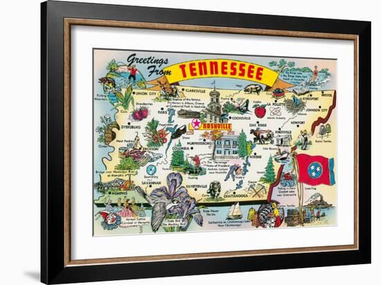 Greetings from Tennessee-null-Framed Art Print