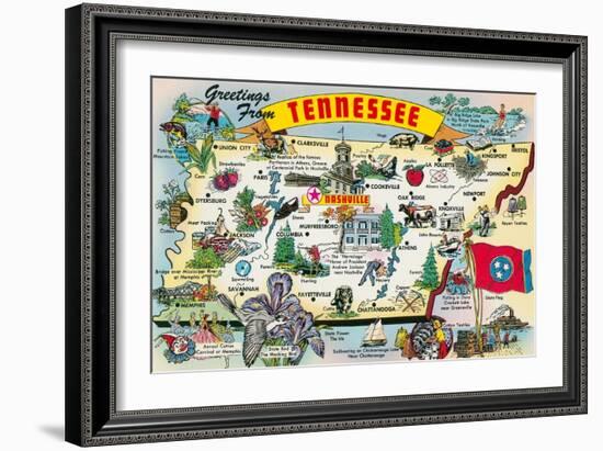 Greetings from Tennessee-null-Framed Art Print