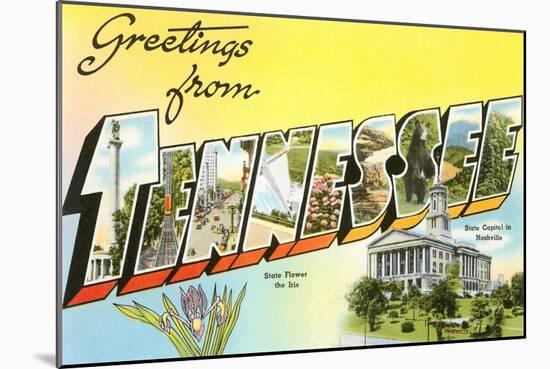 Greetings from Tennessee-null-Mounted Art Print