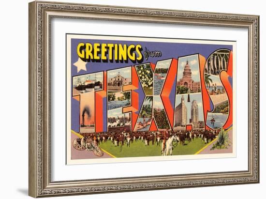 Greetings from Texas-null-Framed Art Print