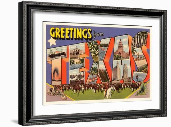 Greetings from Texas-null-Framed Art Print