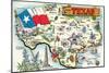 Greetings from Texas-null-Mounted Art Print