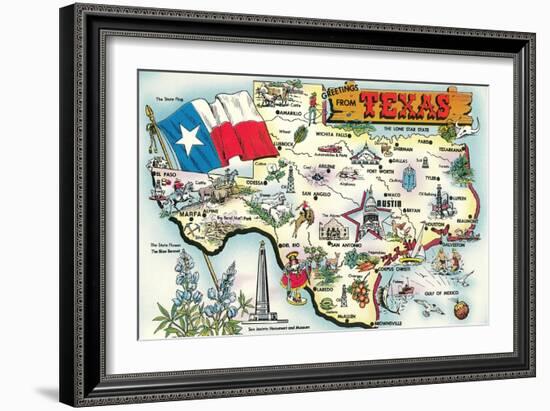 Greetings from Texas-null-Framed Art Print