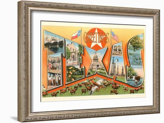 Greetings from Texas-null-Framed Art Print