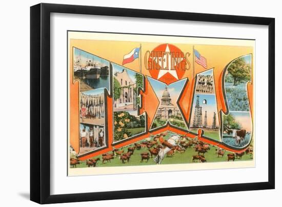 Greetings from Texas-null-Framed Art Print