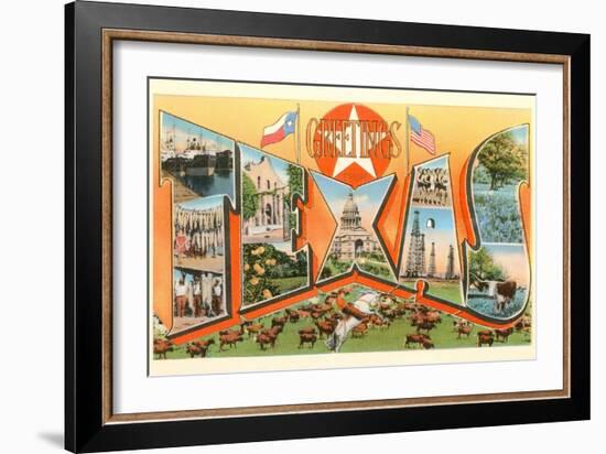 Greetings from Texas-null-Framed Art Print