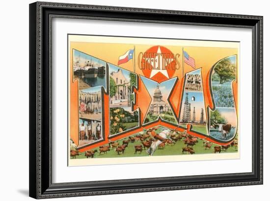 Greetings from Texas-null-Framed Art Print