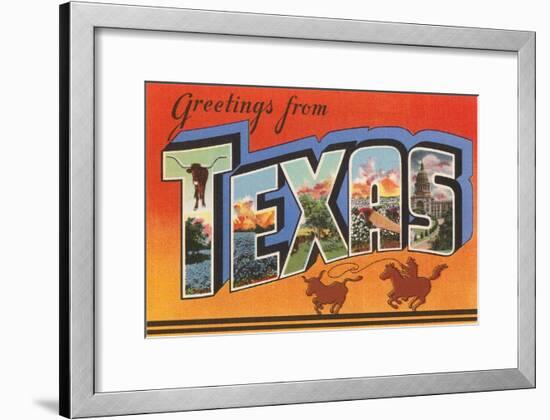 Greetings from Texas-null-Framed Art Print