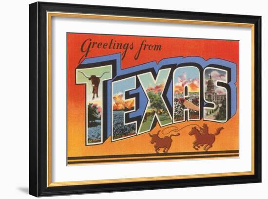 Greetings from Texas-null-Framed Art Print