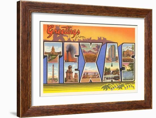 Greetings from Texas-null-Framed Art Print