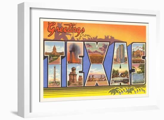 Greetings from Texas-null-Framed Art Print