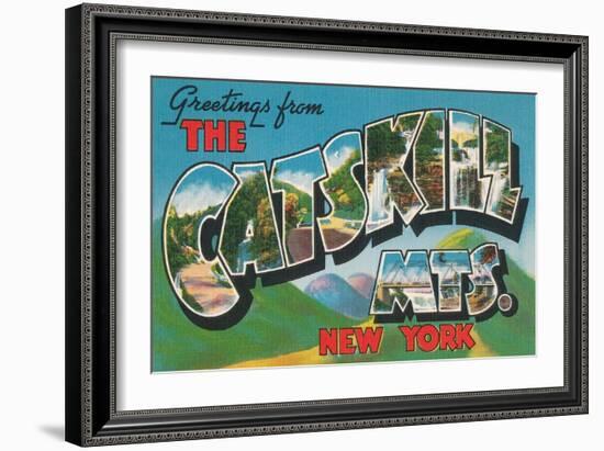 Greetings from the Catskill Mountains, New York-null-Framed Art Print