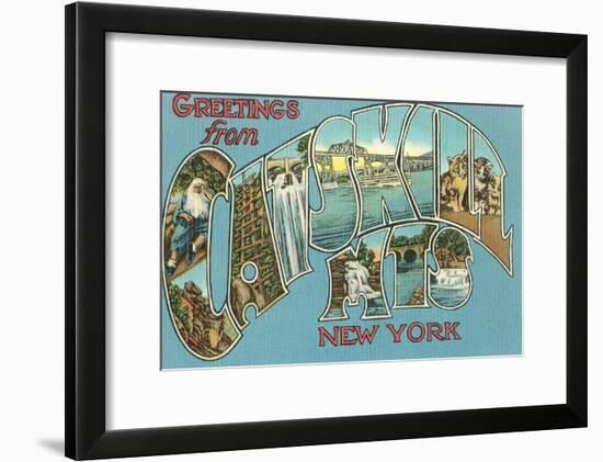 Greetings from the Catskill Mountains, New York-null-Framed Art Print
