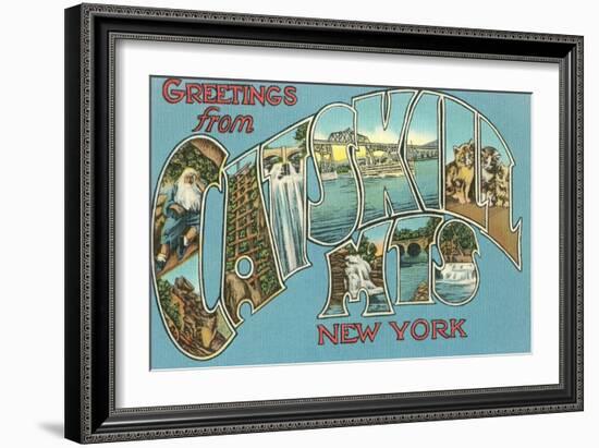 Greetings from the Catskill Mountains, New York-null-Framed Art Print