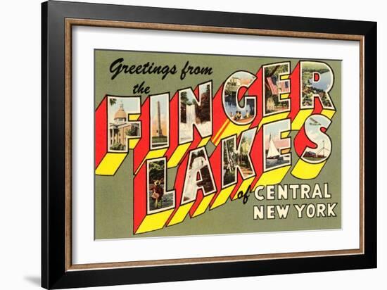 Greetings from the Finger Lakes, New York-null-Framed Art Print