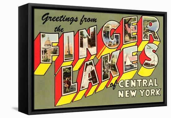 Greetings from the Finger Lakes, New York-null-Framed Stretched Canvas