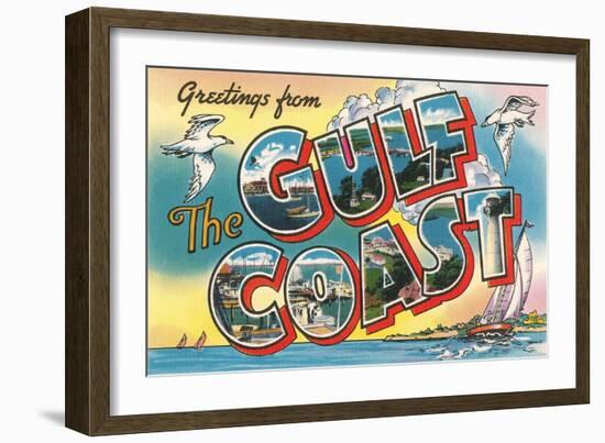 Greetings from the Gulf Coast, Florida-null-Framed Giclee Print