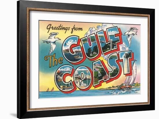 Greetings from the Gulf Coast, Florida-null-Framed Giclee Print
