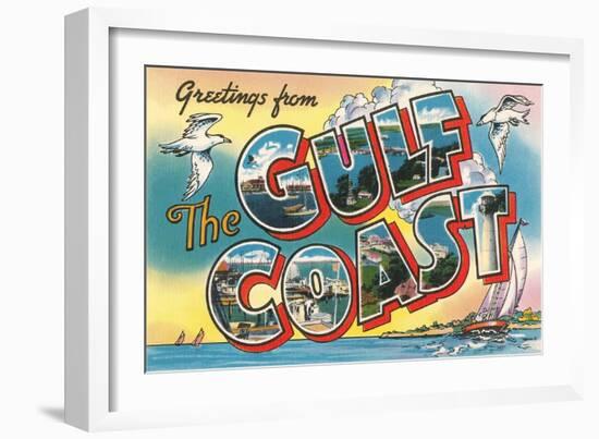 Greetings from the Gulf Coast, Florida-null-Framed Giclee Print