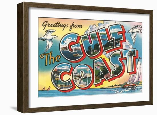 Greetings from the Gulf Coast-null-Framed Art Print