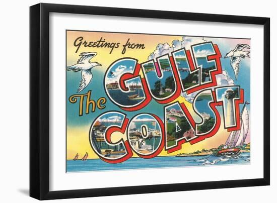 Greetings from the Gulf Coast-null-Framed Art Print