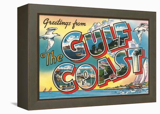 Greetings from the Gulf Coast-null-Framed Stretched Canvas