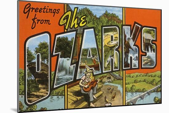 Greetings from the Ozarks-null-Mounted Art Print