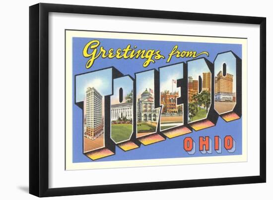 Greetings from Toledo, Ohio-null-Framed Art Print