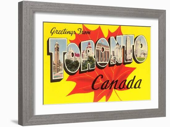 Greetings from Toronto, Canada-null-Framed Art Print