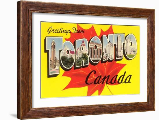 Greetings from Toronto, Canada-null-Framed Art Print