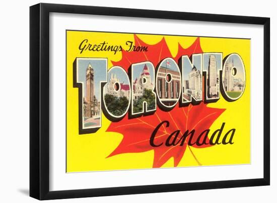 Greetings from Toronto, Canada-null-Framed Art Print