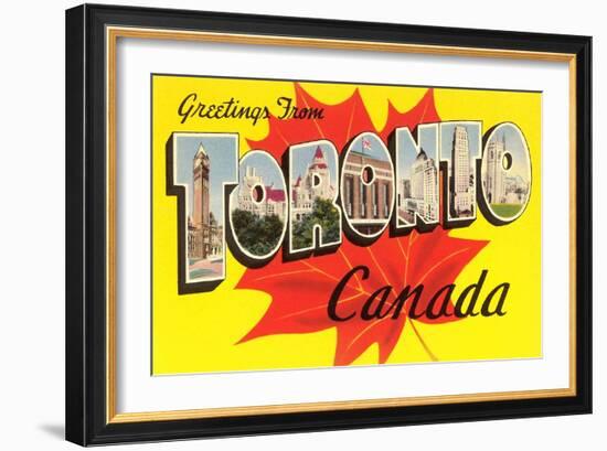 Greetings from Toronto, Canada-null-Framed Art Print