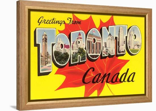 Greetings from Toronto, Canada-null-Framed Stretched Canvas