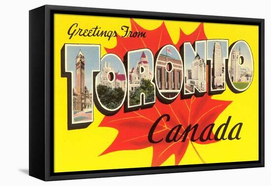 Greetings from Toronto, Canada-null-Framed Stretched Canvas