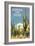 Greetings from Tucson, Arizona, Saguaros-null-Framed Art Print