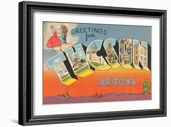 Greetings from Tucson, Arizona-null-Framed Art Print