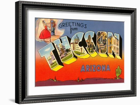 Greetings from Tuscon, Arizona-null-Framed Art Print