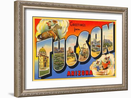 Greetings from Tuscon, Arizona-null-Framed Art Print