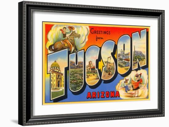 Greetings from Tuscon, Arizona-null-Framed Art Print